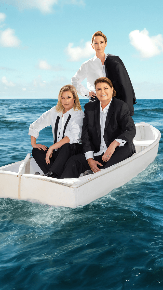 the anti team on a boat in the ocean